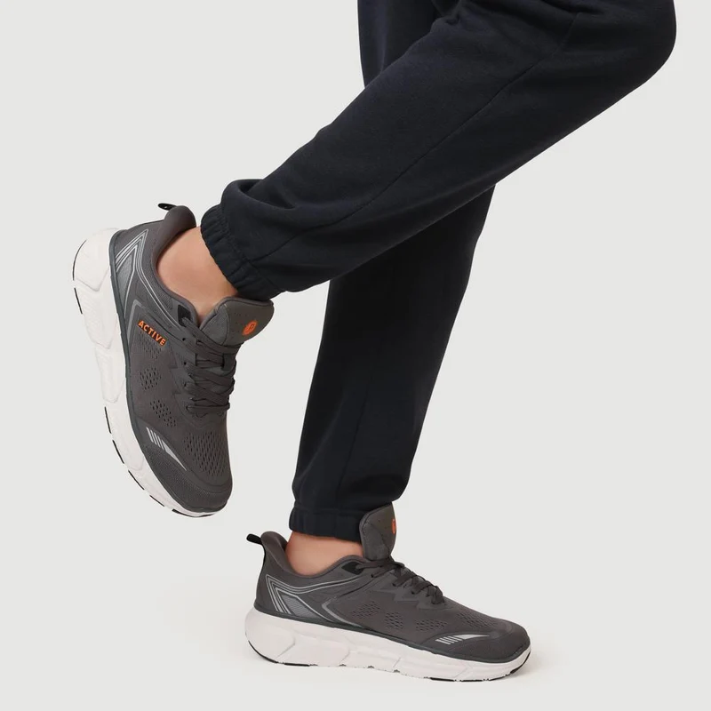 Easy Step In Wide Fit Memory Foam Trainers - BOJIE41008 / 326 944 - Grey