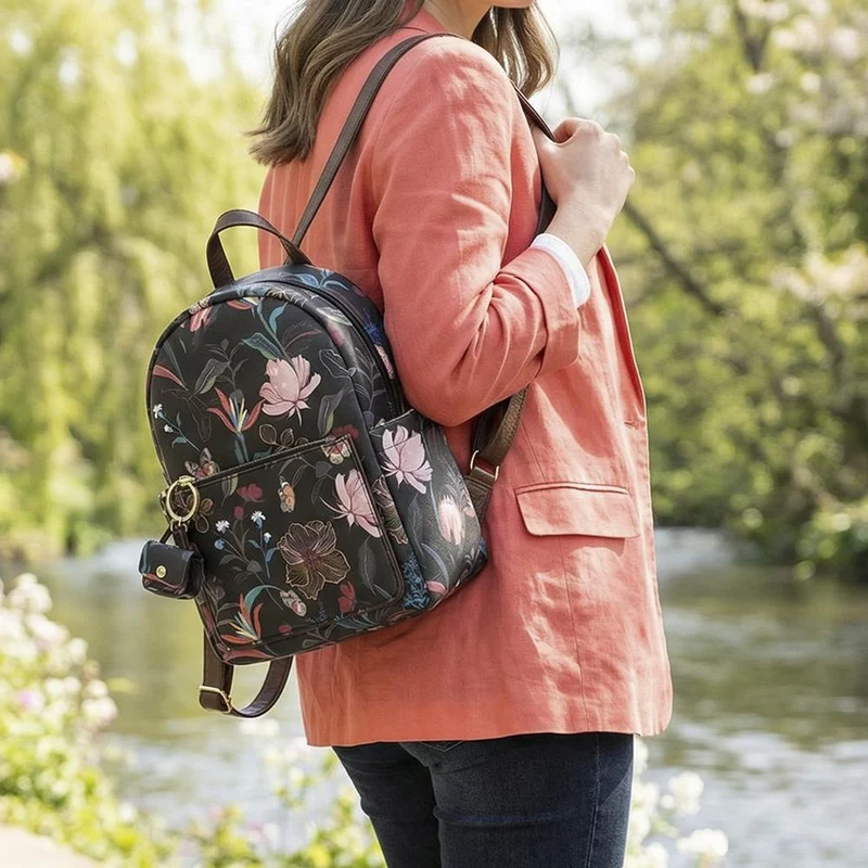 Floral Rucksack - JEWN39011 / 325 475 - Black Floral