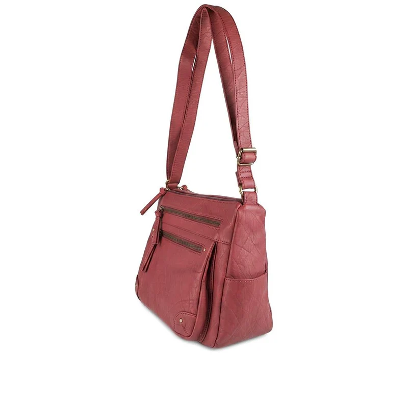 Multi Zip Pocket Crossbody Bag - JEWN42000 / 328 417 - Burgundy