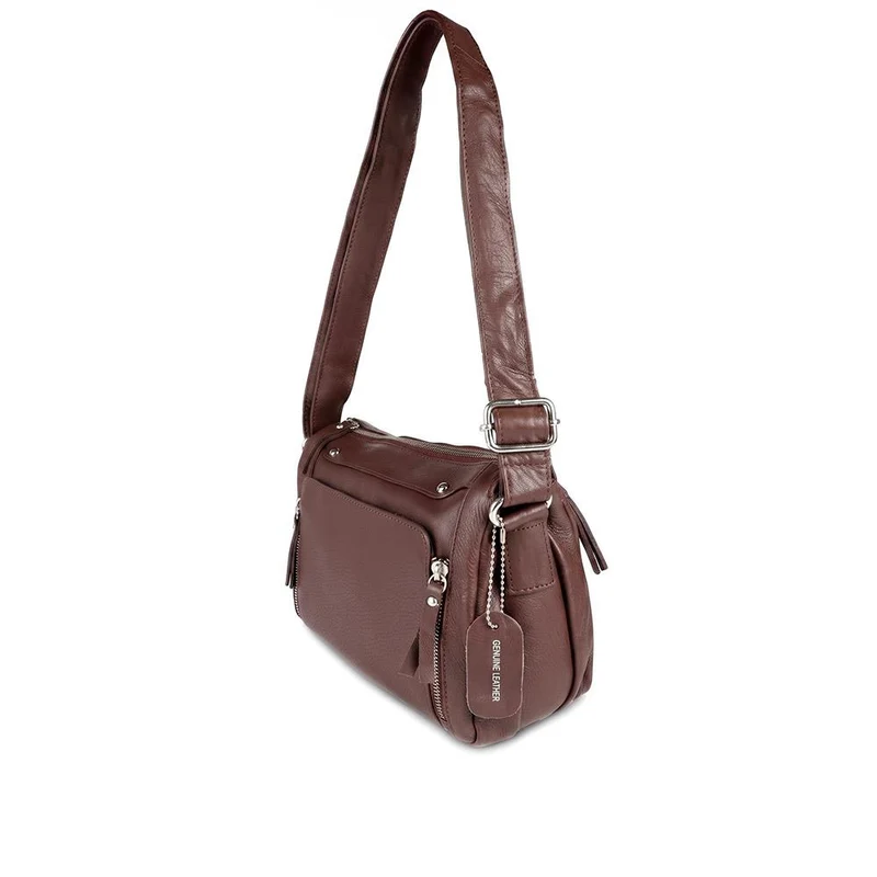 Adjustable Multi-Pocket Handbag - JWNBG41005 / 327 772 - Chocolate