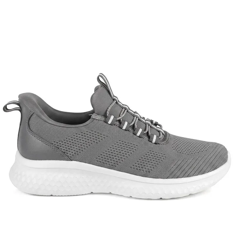 Easy Step In Lightweight Memory Foam Trainers - BRK44022 / 329 839 - Grey