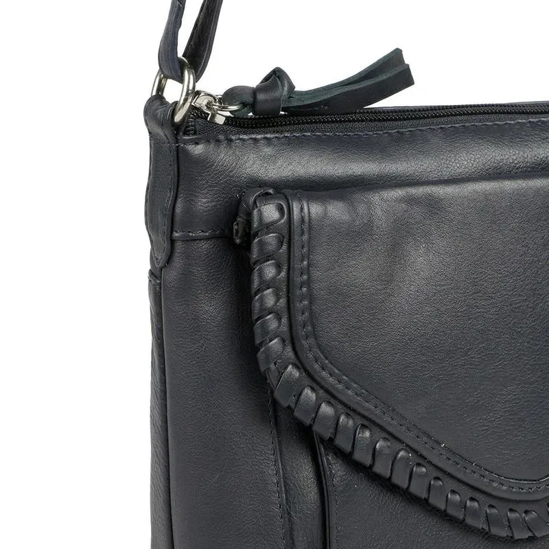 Adjustable Leather Cross Body Bag - JWNBG42000 / 328 629 - Navy