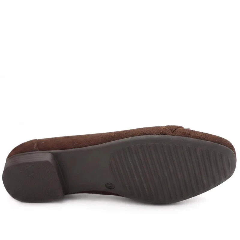 Wide Fit Buckle Detailed Pumps - WK43001 / 328 967 - Brown