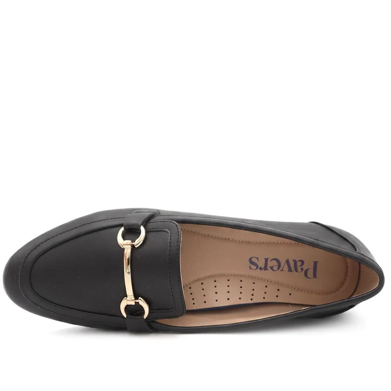 Snaffle Detail Shock Absorbing Moccasins - WOIL43028 / 329 617 - Black