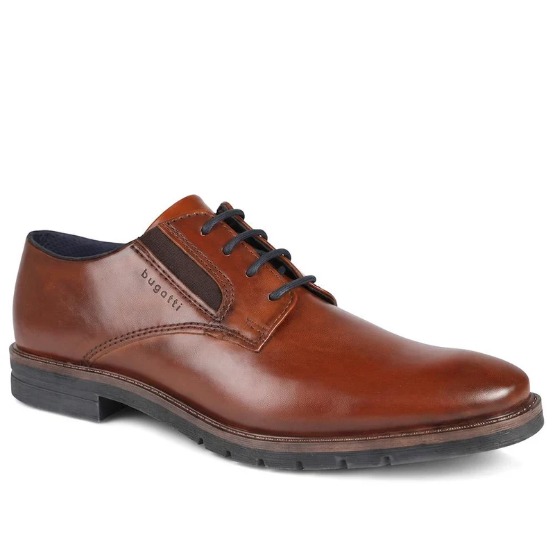 Bugatti Wide Fit Leather Smart Lace Up Shoes - BUG44507 / 329 638