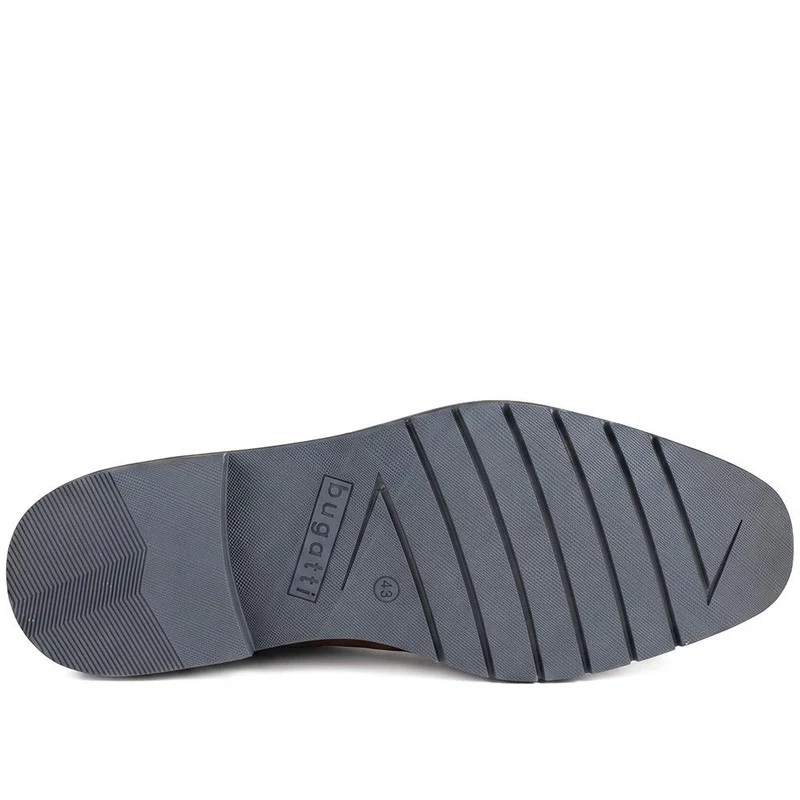 Bugatti Wide Fit Smart Lace Up Shoes - BUG44507 / 329 638 - Cognac