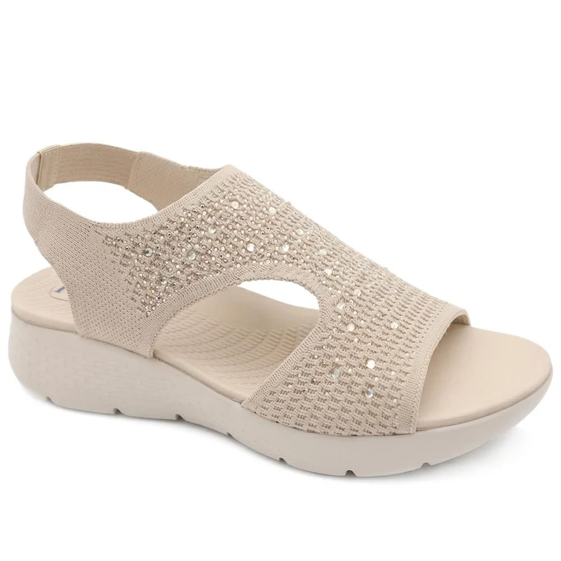 Wedge Heel Elasticated Fit Sandals - BAIZH43009 / 329 251