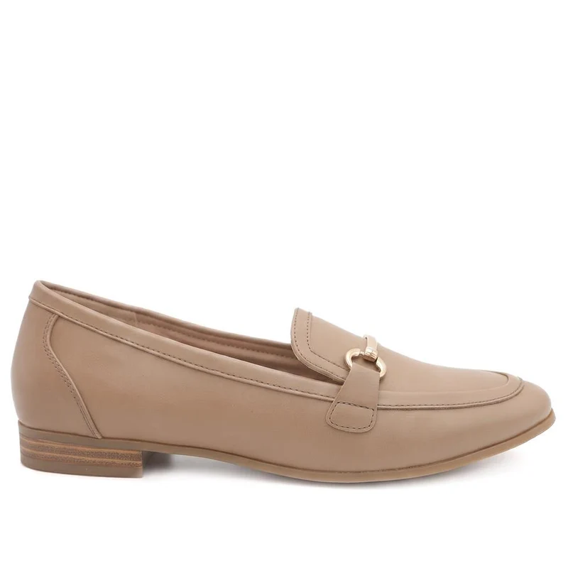 Snaffle Detail Shock Absorbing Moccasins - WOIL43028 / 329 617 - Taupe
