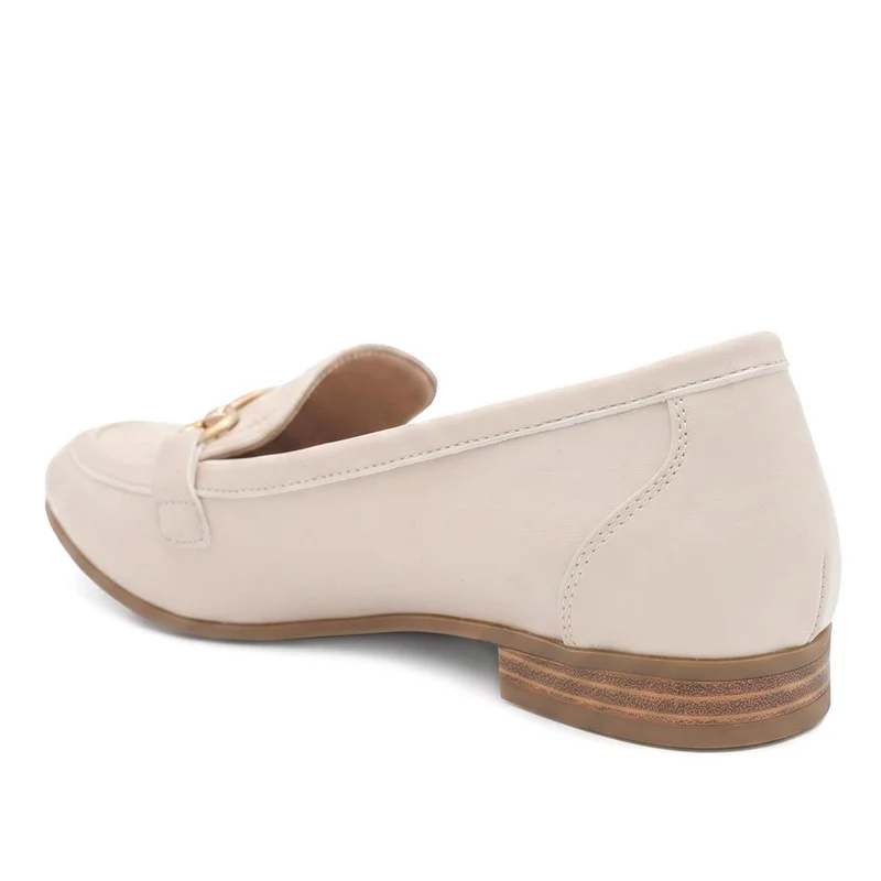 Snaffle Detail Shock Absorbing Moccasins - WOIL43028 / 329 617 - Beige