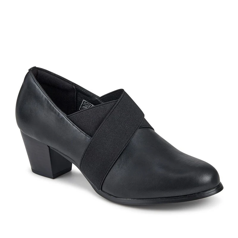 Smart Elasticated Block Heel Shoes - SANYI42003 / 328 057