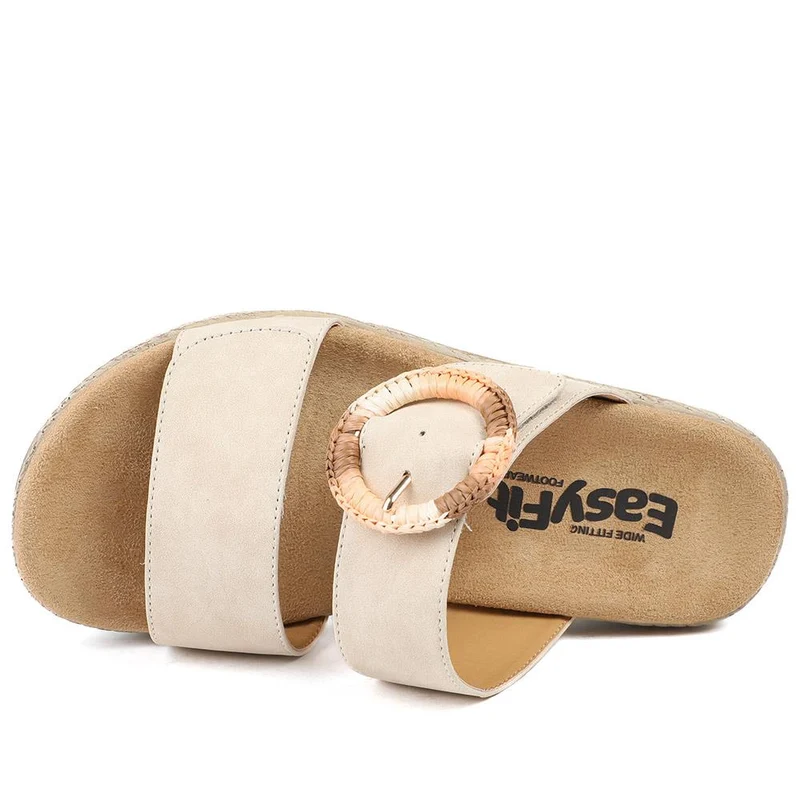 EasyFit Extra Wide Banca Sandals - BANCA / 329 265 - Beige