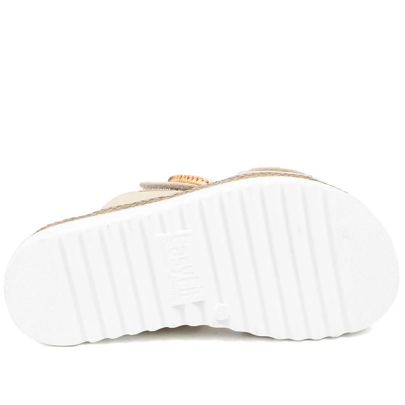 EasyFit Extra Wide Banca Sandals - BANCA / 329 265 - Beige
