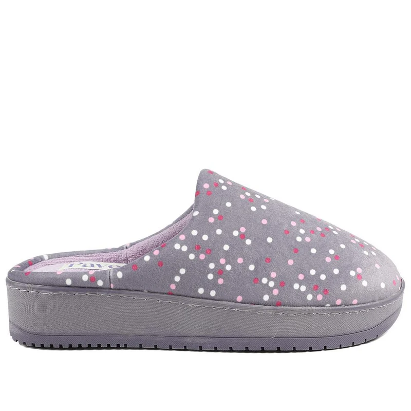 Cushioned Memory Foam Mule Slippers - QING43000 / 329 335 - Lilac Multi
