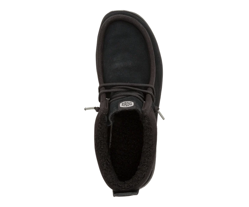 Hey Dude Wally Mid GripR Warmth Mokassin-Stiefel für Herren | Schwarz