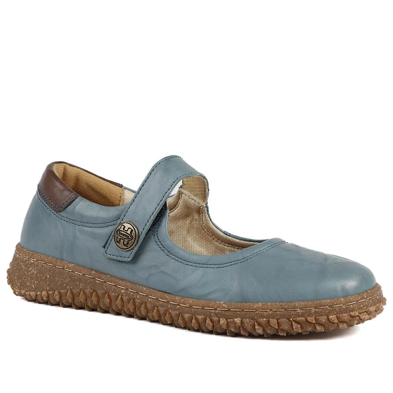 Loretta Leather Mary Janes - HAK42010 / 328 514 - Denim