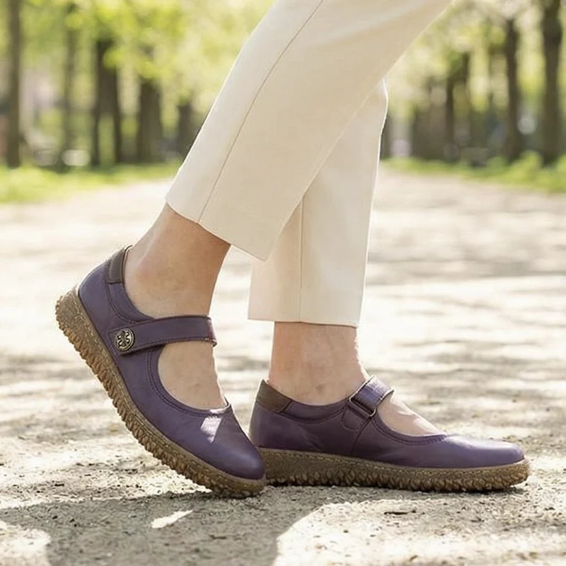 Loretta Leather Mary Janes - HAK42010 / 328 514 - Purple