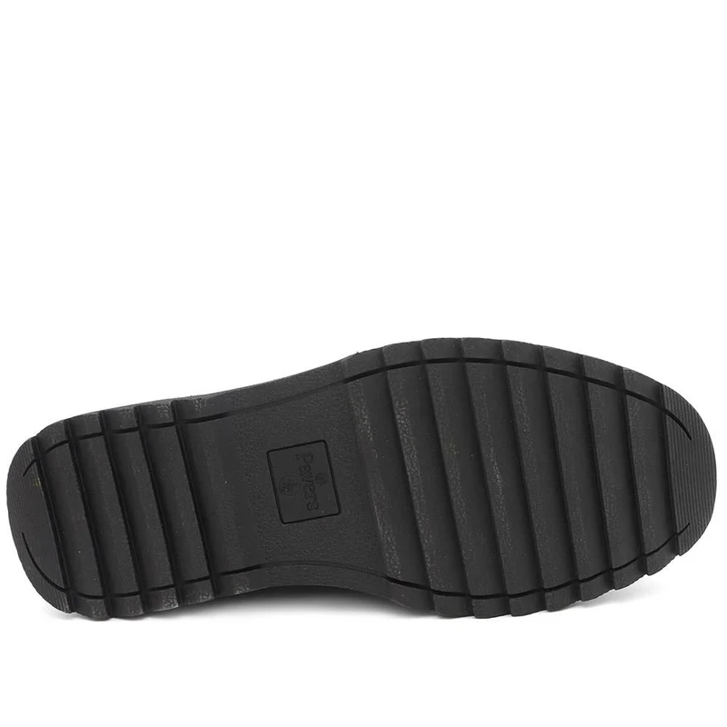 Wide Fit Smart Casual Moccasins - XINGH44006 / 330 040 - Black