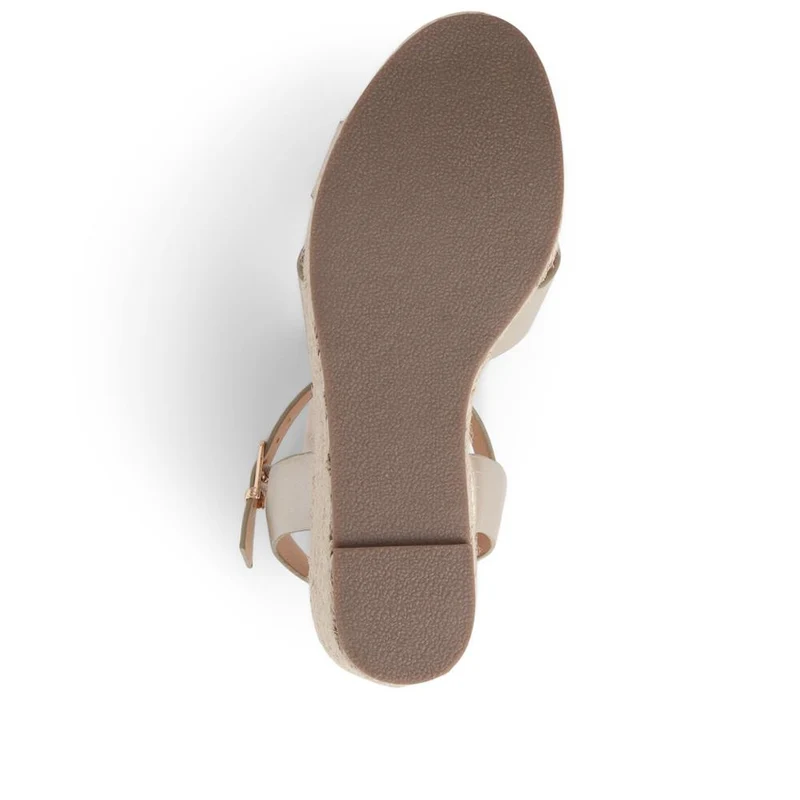 Lightweight Wedge Espadrilles - WBINS37095 / 323 624 - Gold