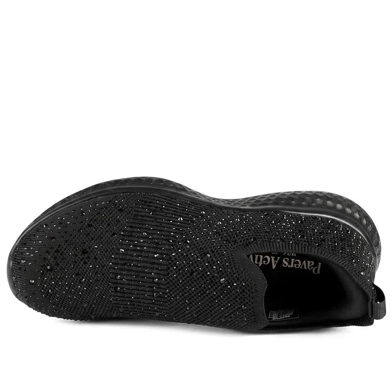 Wide Fit Memory Foam Easy Step In Trainers - BRK43042 / 329 071 - Black