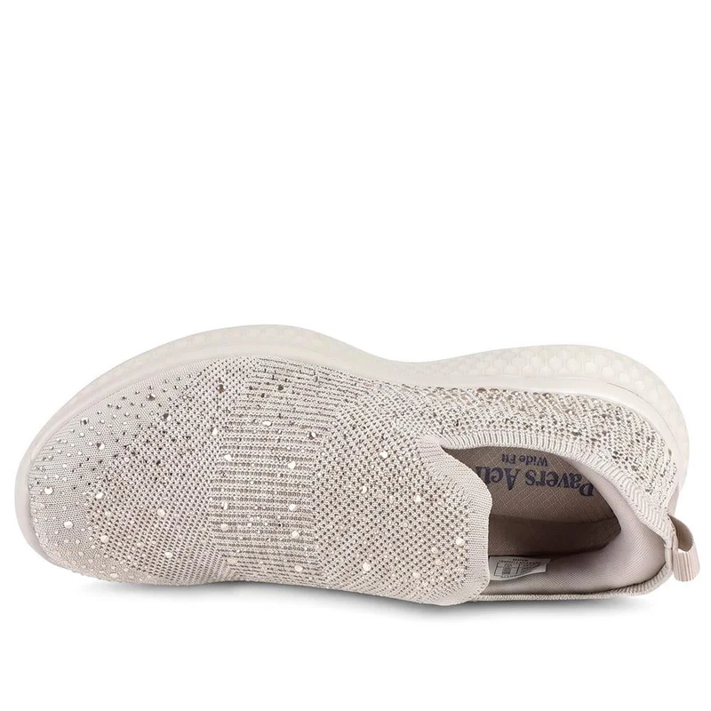 Wide Fit Memory Foam Easy Step In Trainers - BRK43042 / 329 071 - Natural