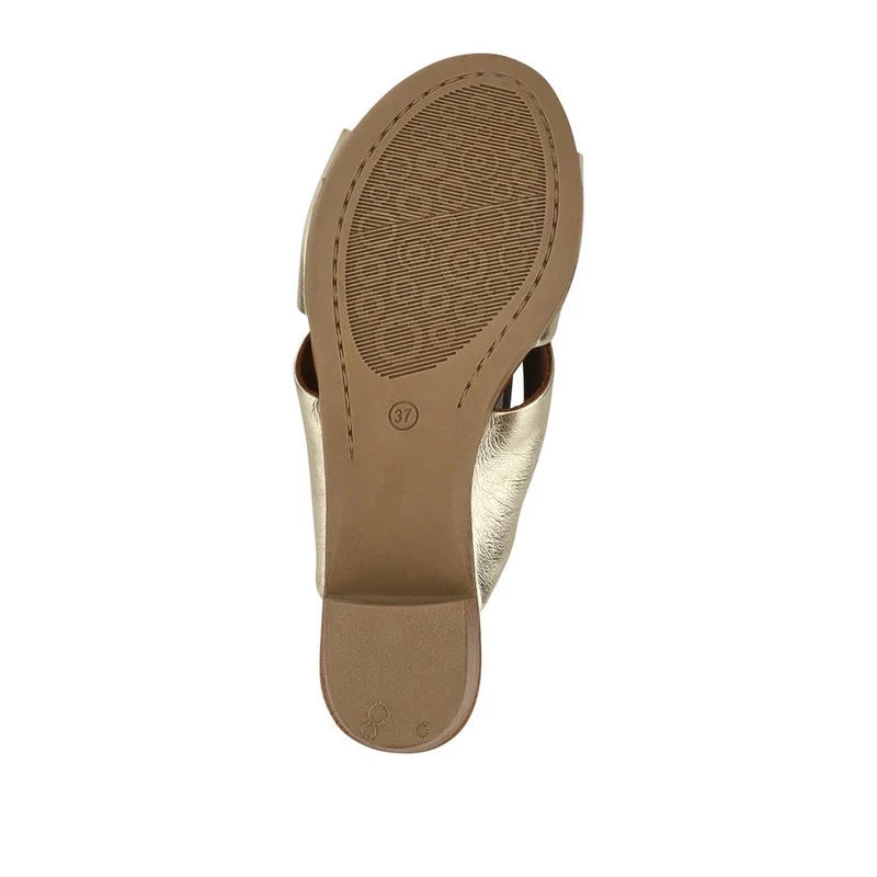 Smart Leather Mules - BELMET41004 / 327 230 - Gold
