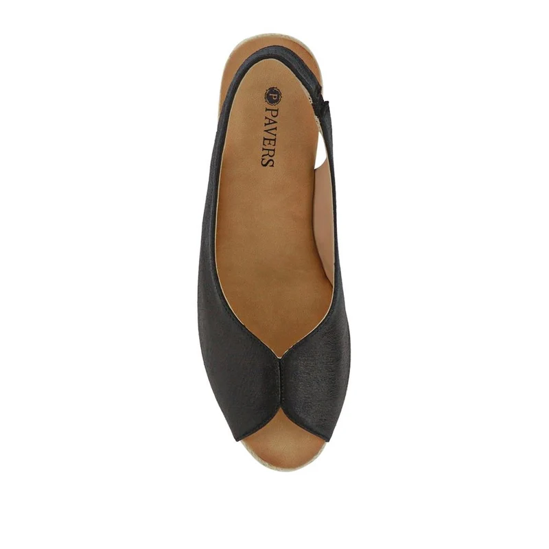 Slip-On Espadrilles - HUANG39005 / 324 902 - Black