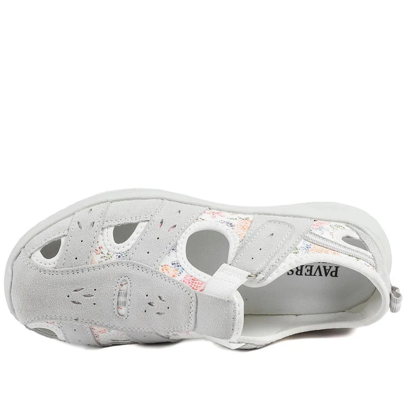 Leather Adventure Sandals - BRK39011 / 325 010 - Grey Multi