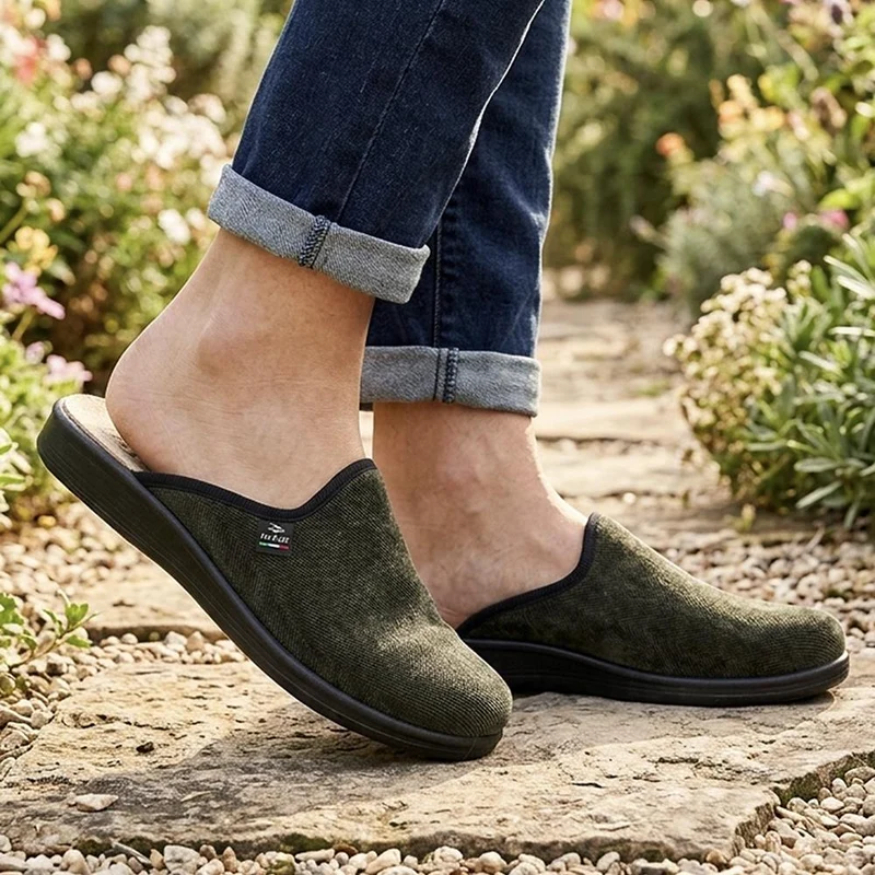 Fly Flot Anatomic Slip On Mules - FLY44008 / 329 599 - Forest Green