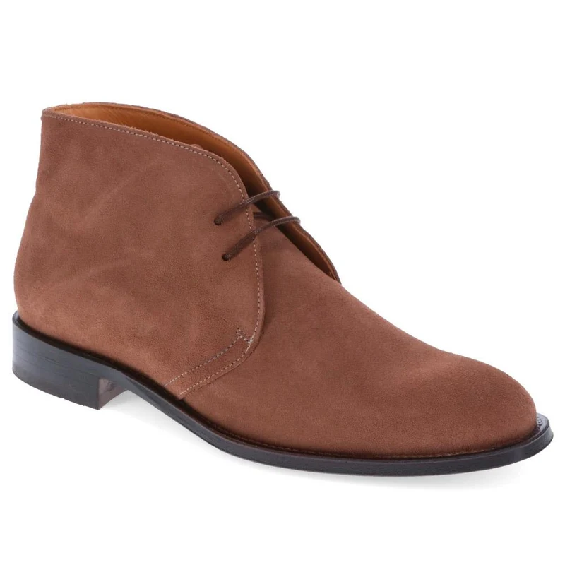 Campbell Blake Stitched Suede Desert Boots - CAMPBELL / 321 132