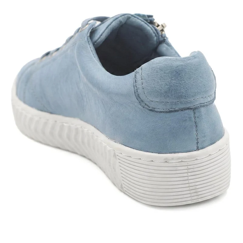 Casual Leather Trainers - BRK41000 / 326 649 - Denim