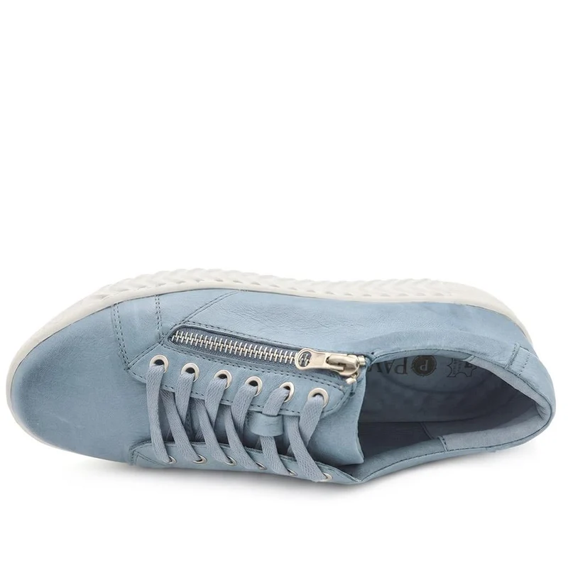 Casual Leather Trainers - BRK41000 / 326 649 - Denim