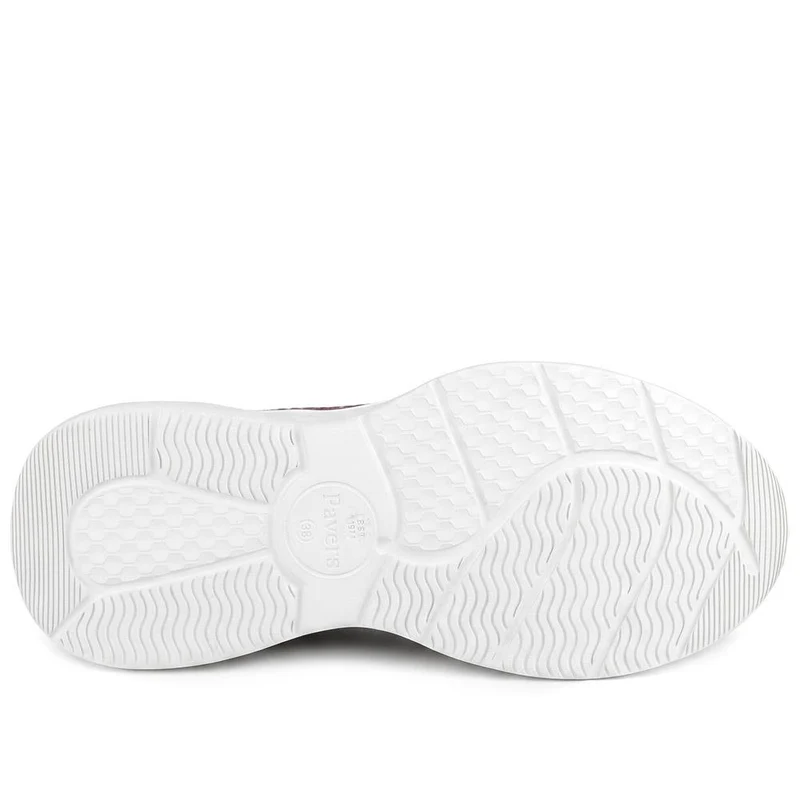 Wide Fit Memory Foam Easy Step In Trainers - BRK43041 / 329 070 - Burgundy