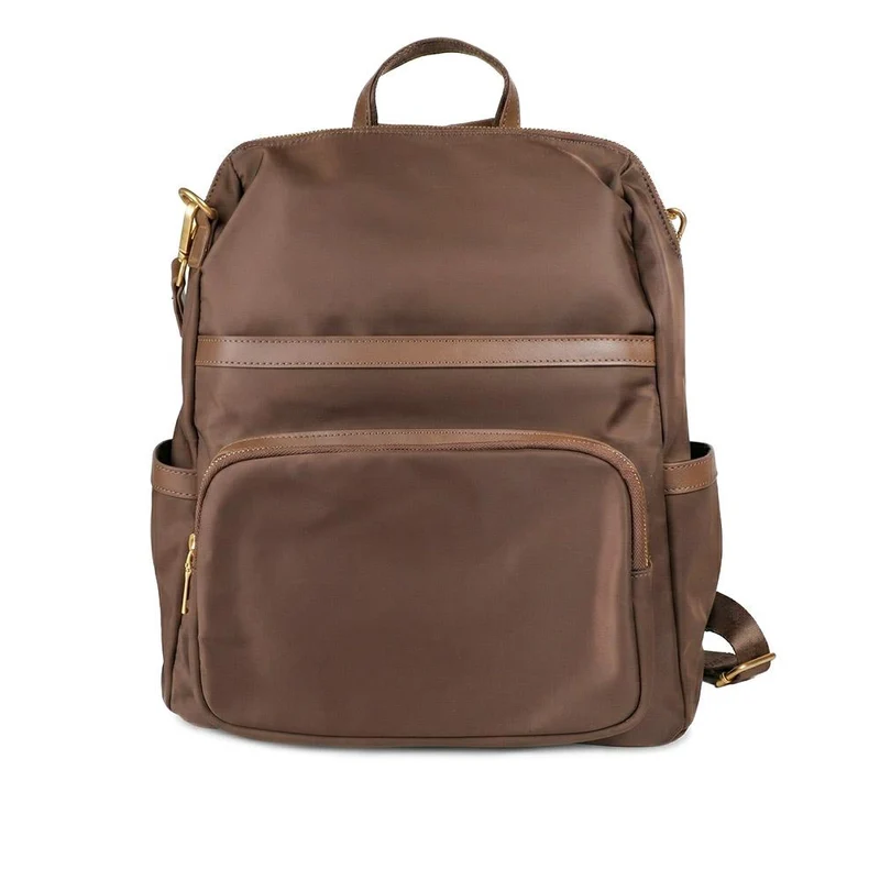 Virelle Leather Backpack With Zip Pockets - VIRELLE / 329 382