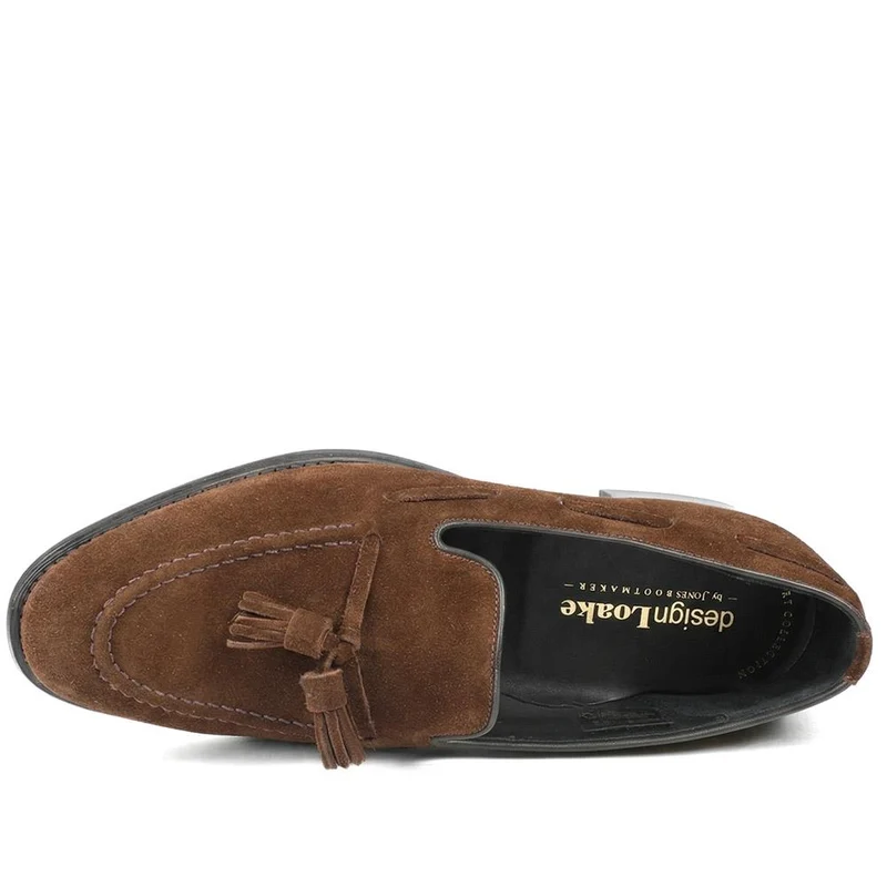 Utah1 Loake Leather Tassel Loafers - UTAH1 / 324 999 - Brown Suede