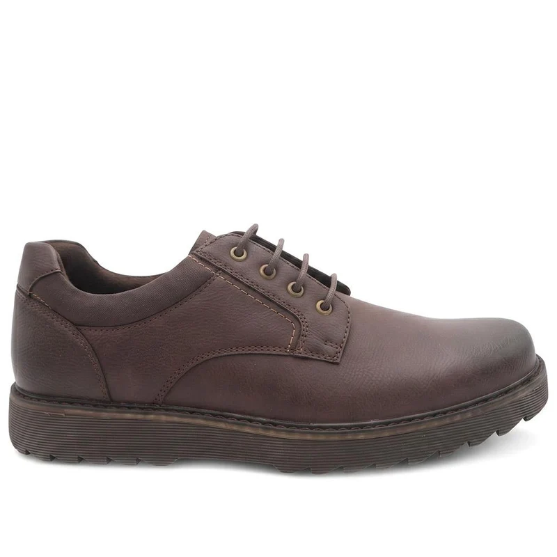Wide Fit Smart Lace Up Shoes - XINGH44007 / 330 041 - Brown