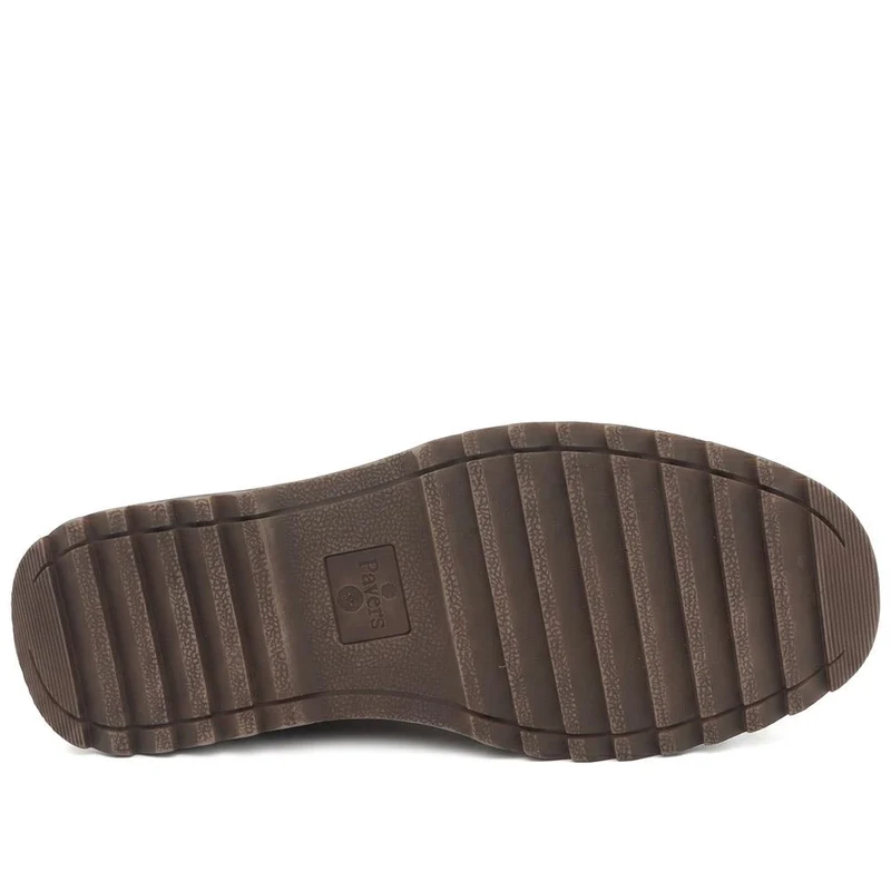 Wide Fit Smart Lace Up Shoes - XINGH44007 / 330 041 - Tan
