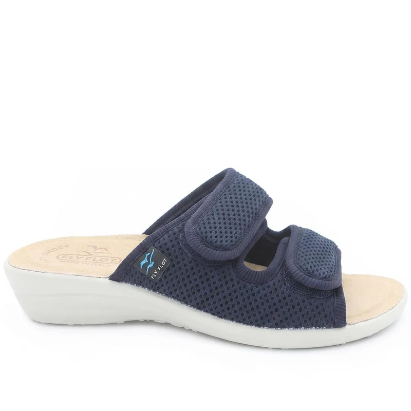 Fly Flot Dual Adjustable Strap Mule Sandals - FLY43015 / 328 650 - Navy