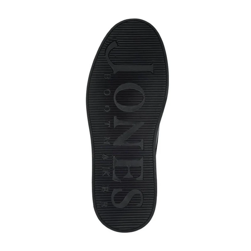 Stevenage Wide Fit Leather Trainers - STEVENAGE / 328 097 - Black Nubuck