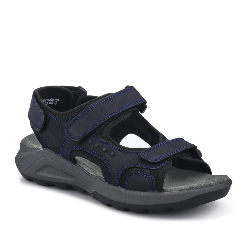 Leather Touch-Fastening Sandals - DDIN41011 / 327 116 - Navy