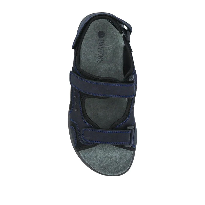 Leather Touch-Fastening Sandals - DDIN41011 / 327 116 - Navy