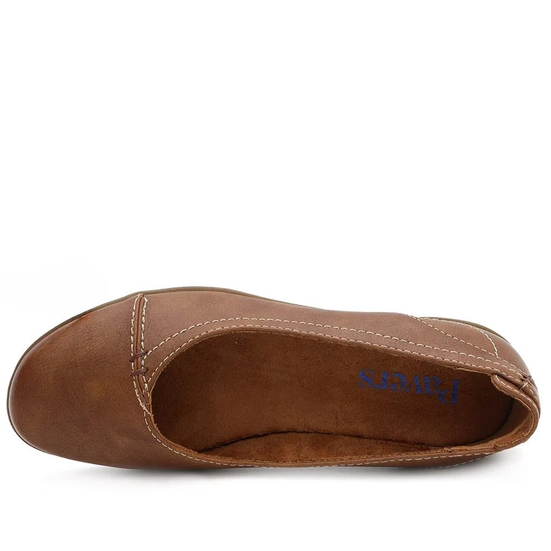 Cushioned Wedge Heel Courts - WBINS42086 / 328 142 - Tan