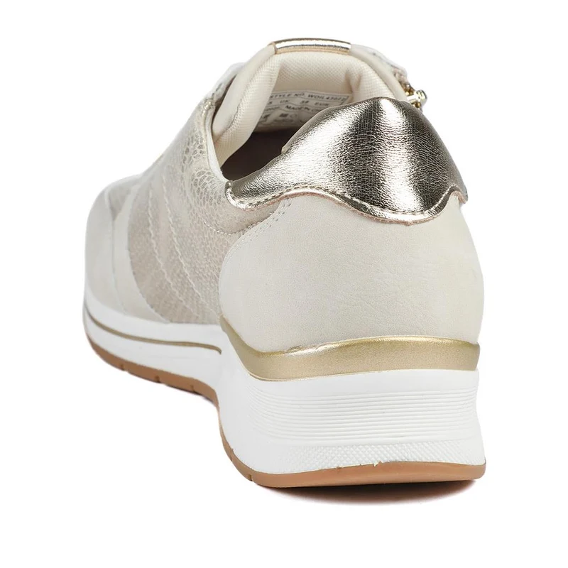 Cushioned Zip Up Trainers - WOIL43022 / 329 072 - Beige