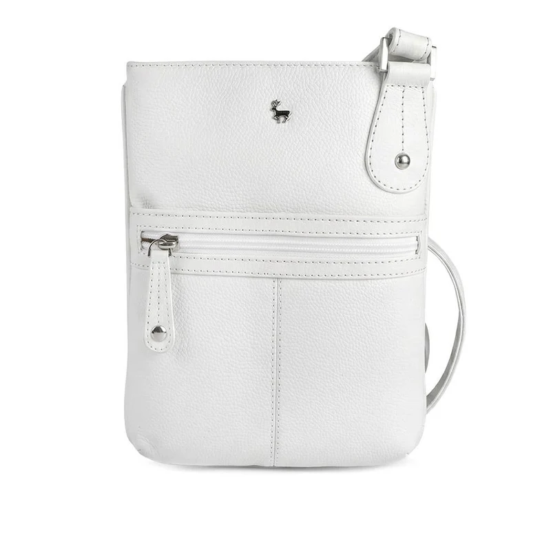 Leather Crossbody Bag W/ Outer Zip Pocket - LLOYD44037 / 330 479