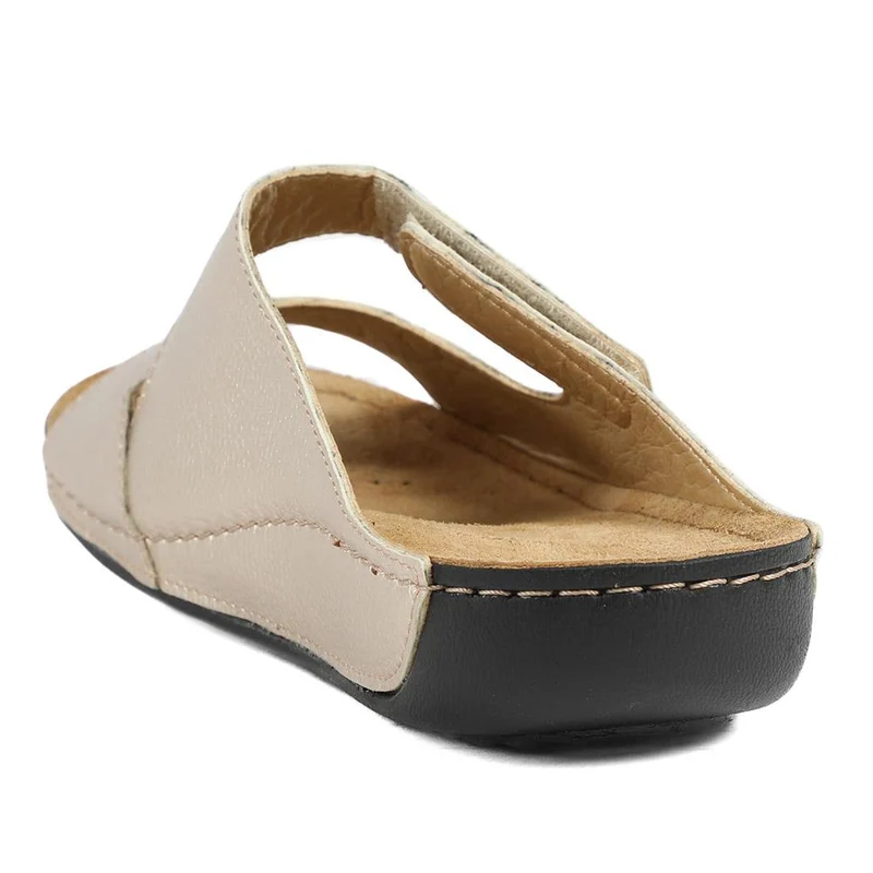 Adjustable Touch-Fasten Mules - SERAY41002 / 327 546 - Soft Gold