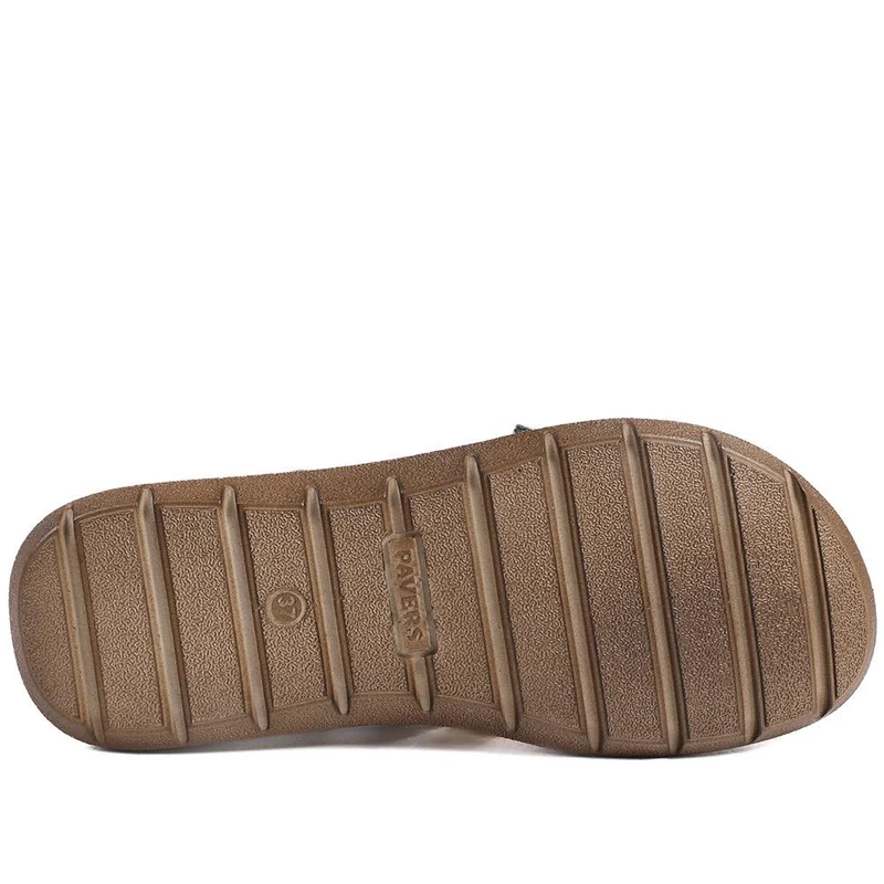 Leather Slip On Mule Sandals - LUCK43004 / 329 153 - Metallic