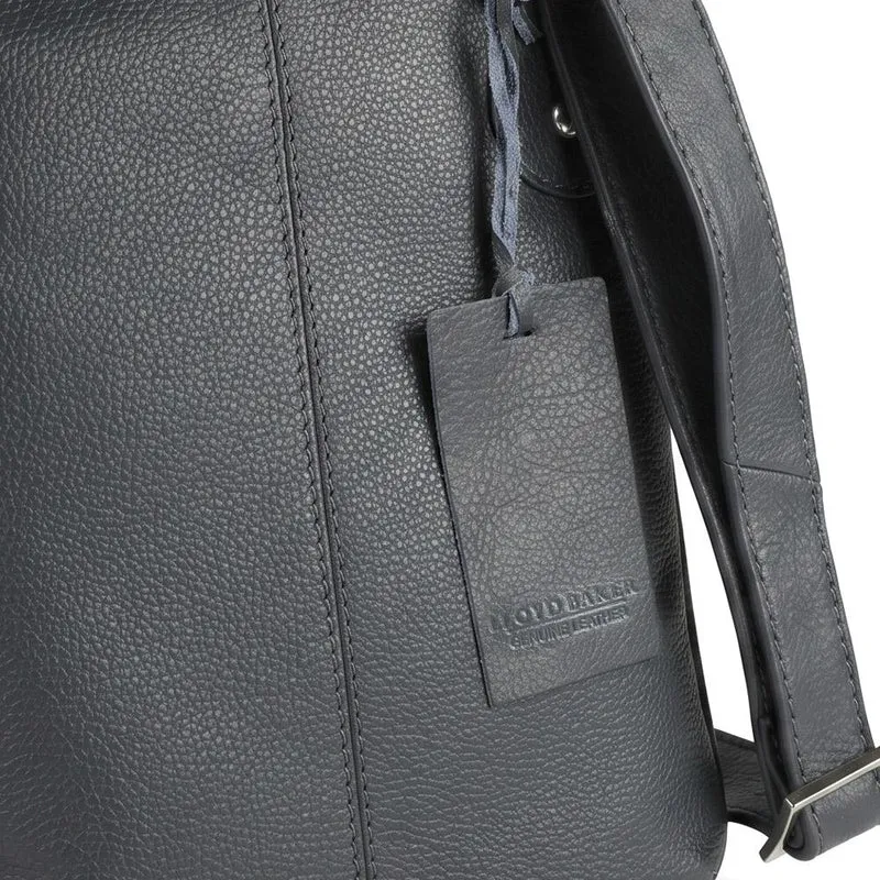 Leather Crossbody Bag W/ Outer Zip Pocket - LLOYD44037 / 330 479 - Navy