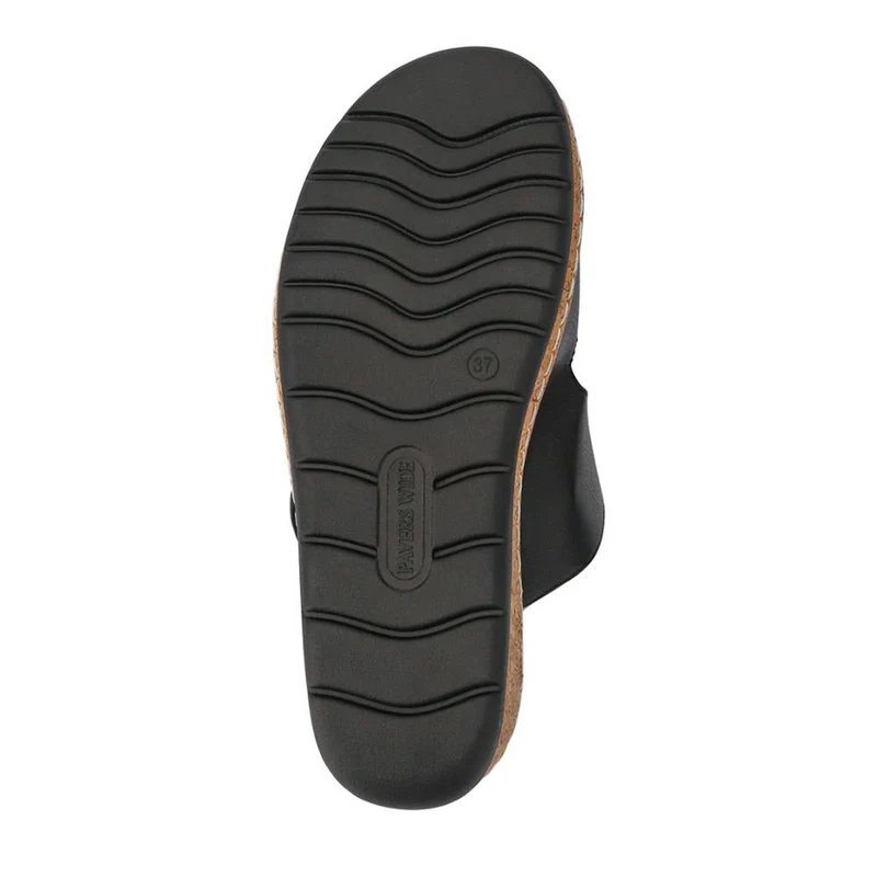 Wide Fit Dual-Fasten Mules - WBINS41103 / 327 398 - Black