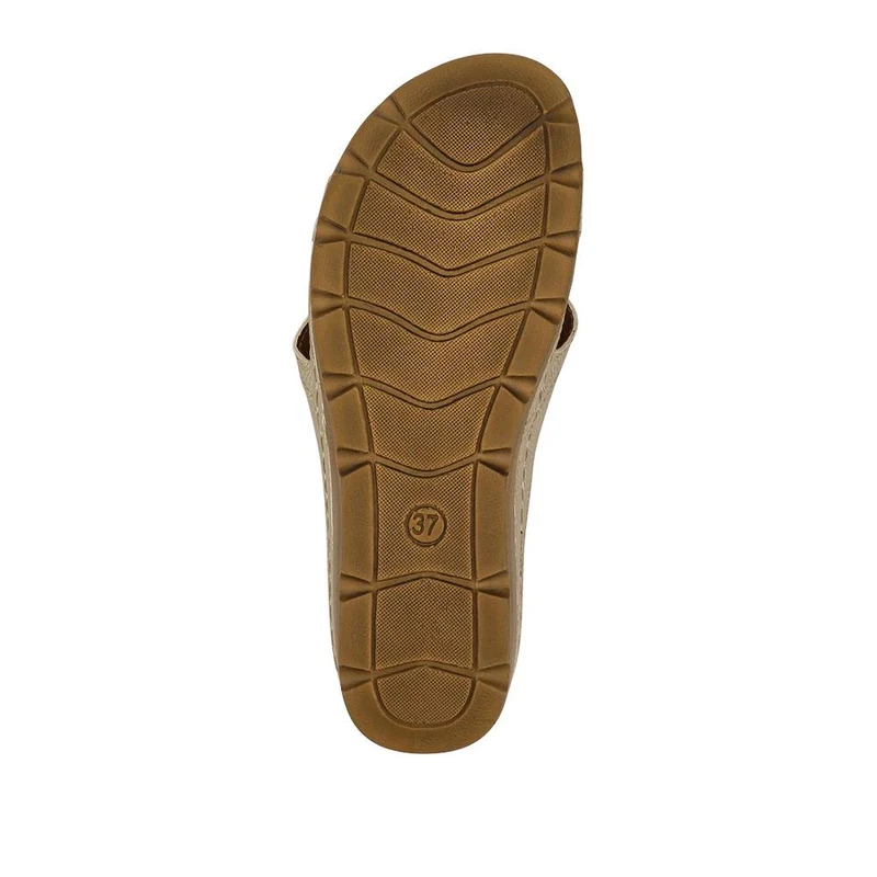 Crossover Mule Sandals - SERAY33007 / 320 090 - Soft Gold
