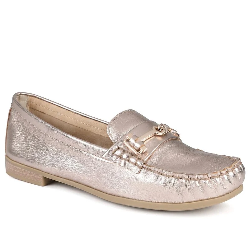 Marco Tozzi Leather Heeled Moccasins - WEN43001 / 330 471