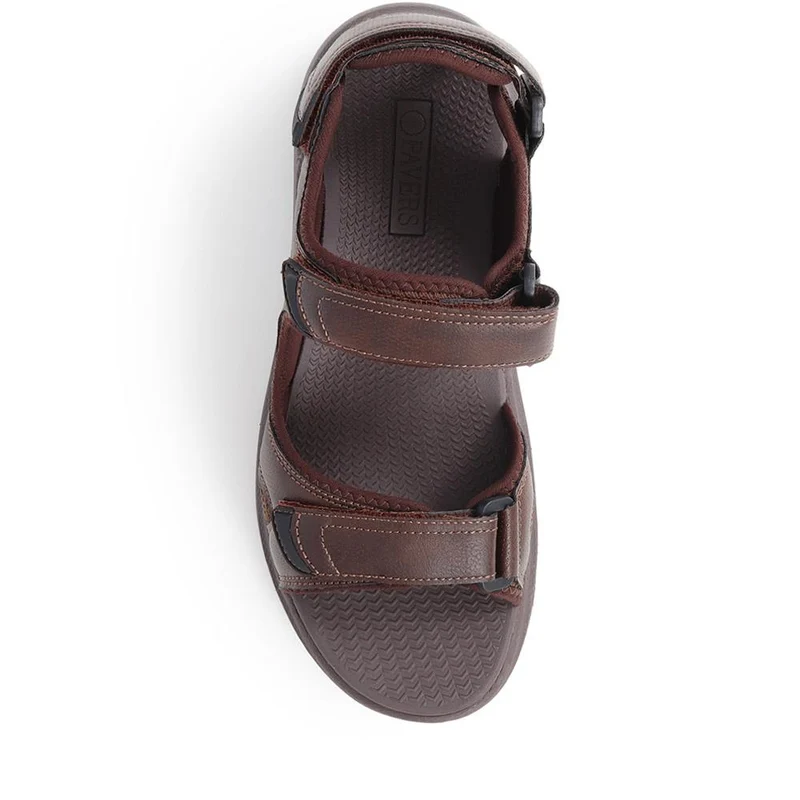 Touch-Fasten Sandals - XIAM39001 / 325 671 - Dark Brown